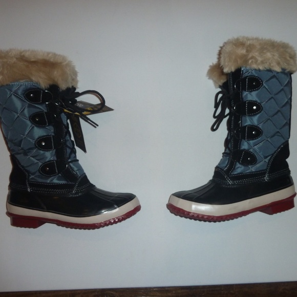 Khombu Melanie Boots Winter Snow Insulated Hunting Outdoor Fur Rain Rubber 6 - Picture 4 of 7
